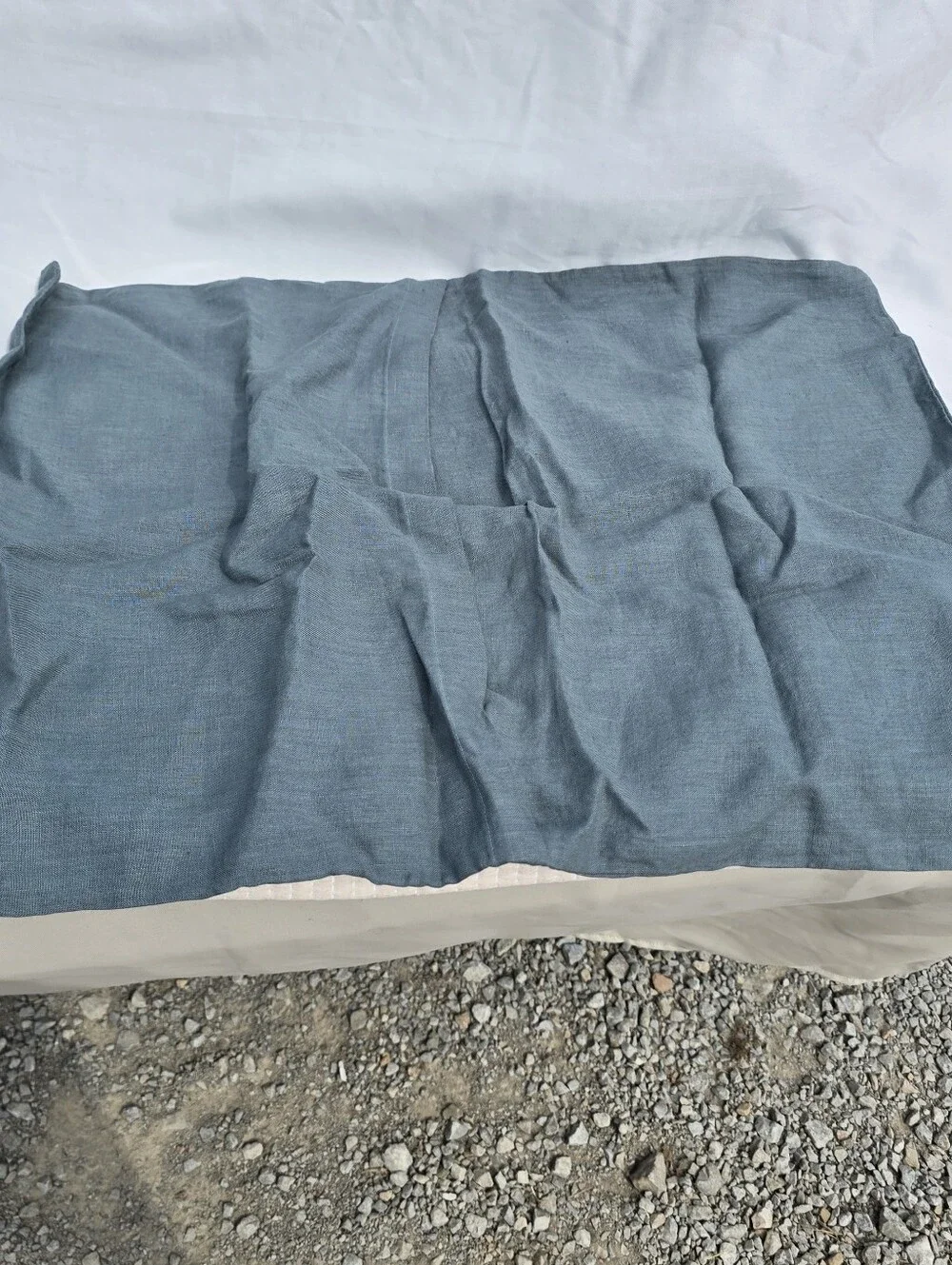 New Quince European 100% Linen Duvet Cover & SHAM SET Ocean Full Queen